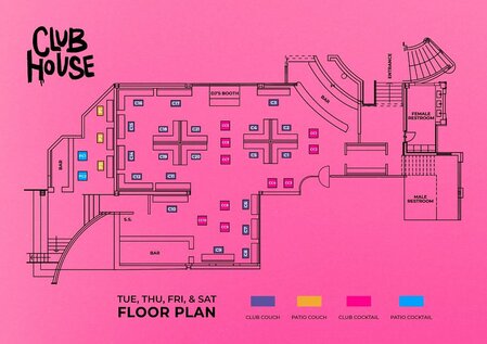 Clubhouse tables map